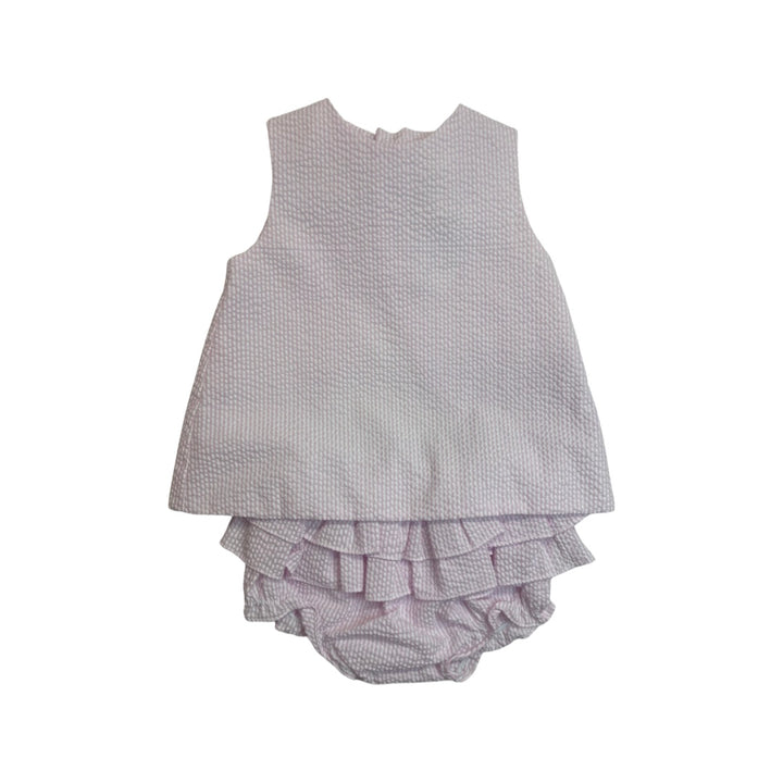 Pink Seersucker Popover