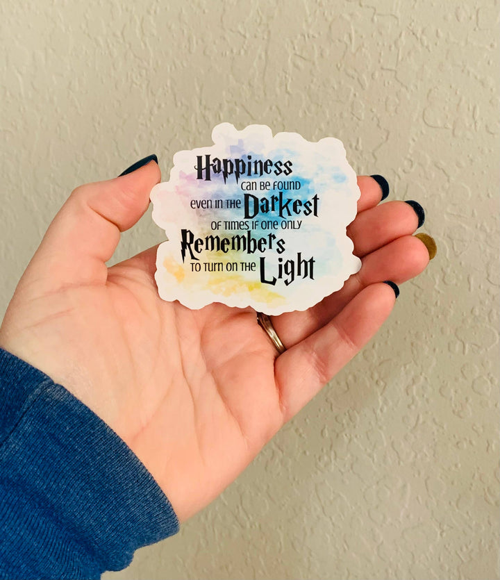 Happiness- Harry Potter Sticker and Magnet: Glossy vinyl