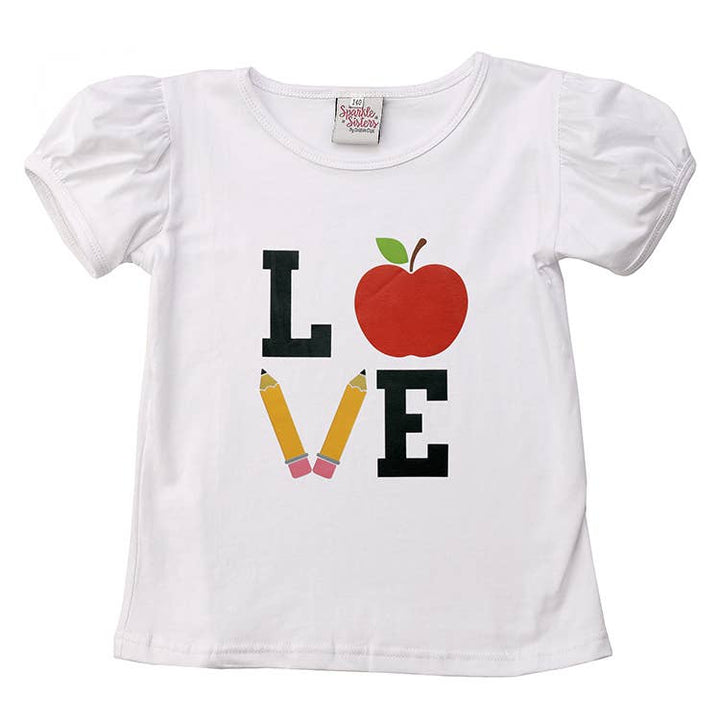 Love School Puff Sleeve T shirt