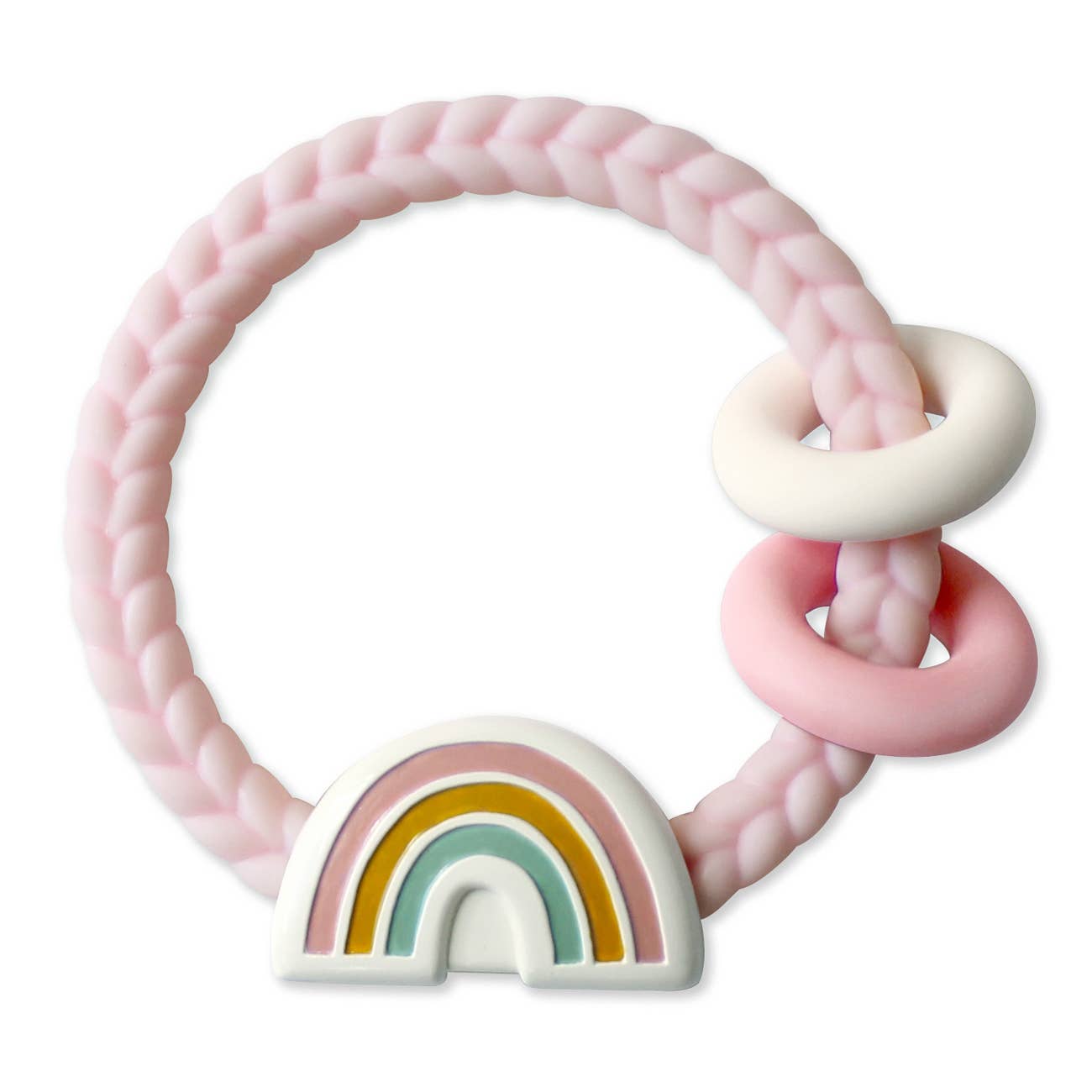 Rainbow Pink Ritzy Rattle Teether