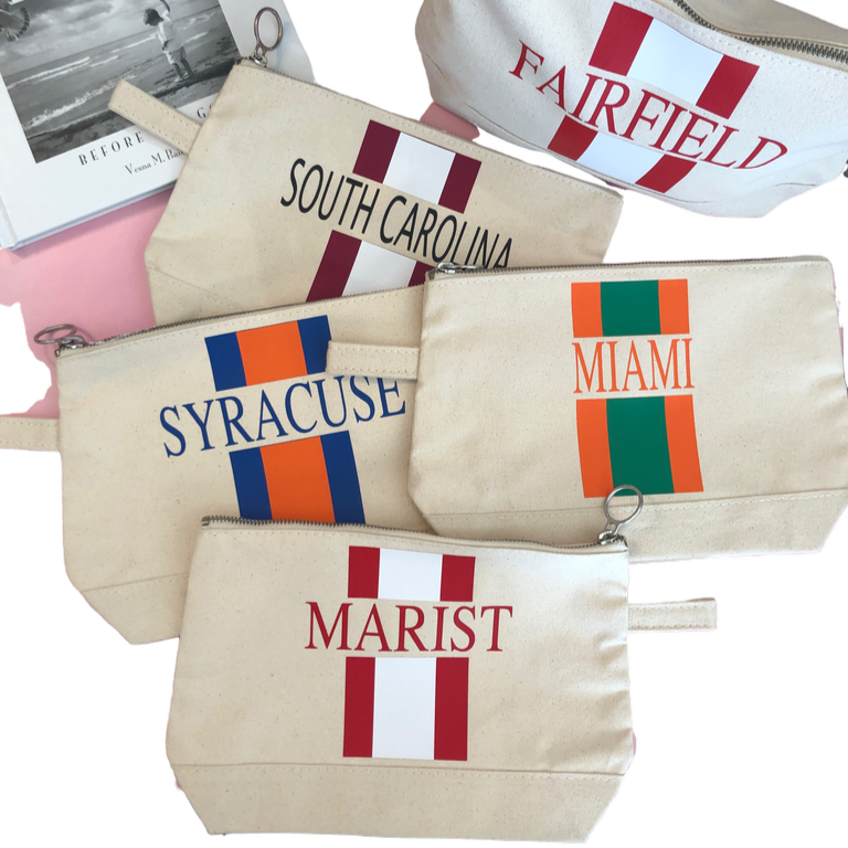 Personalized Canvas Makeup Case