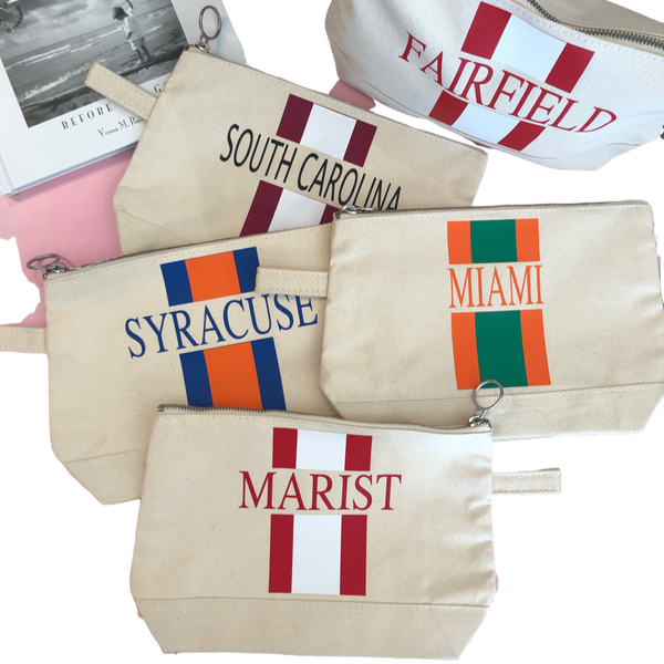 Personalized Canvas Makeup Case