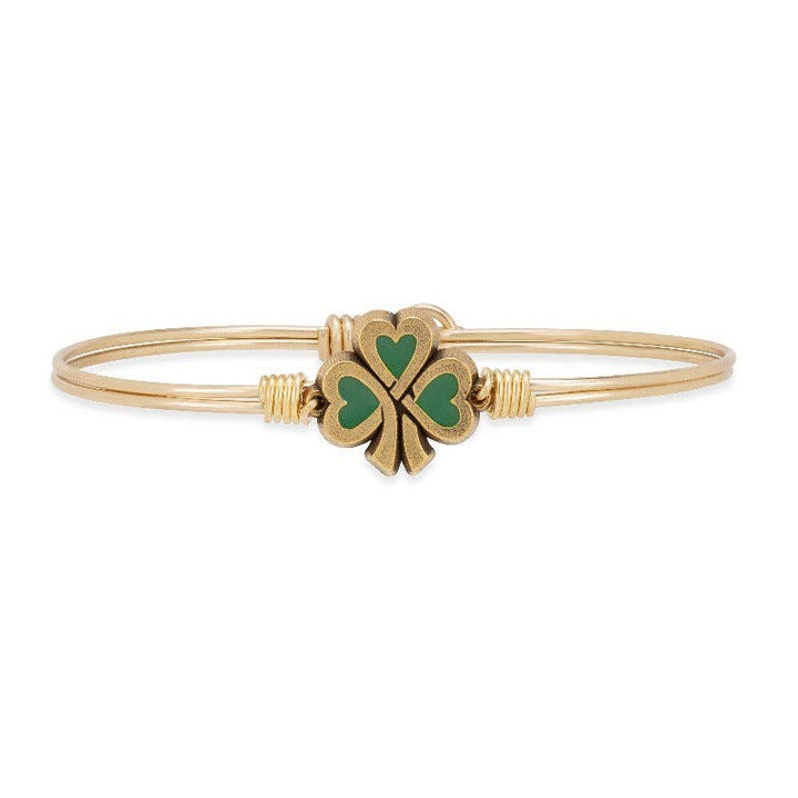 Lucky Shamrock Bangle Bracelet