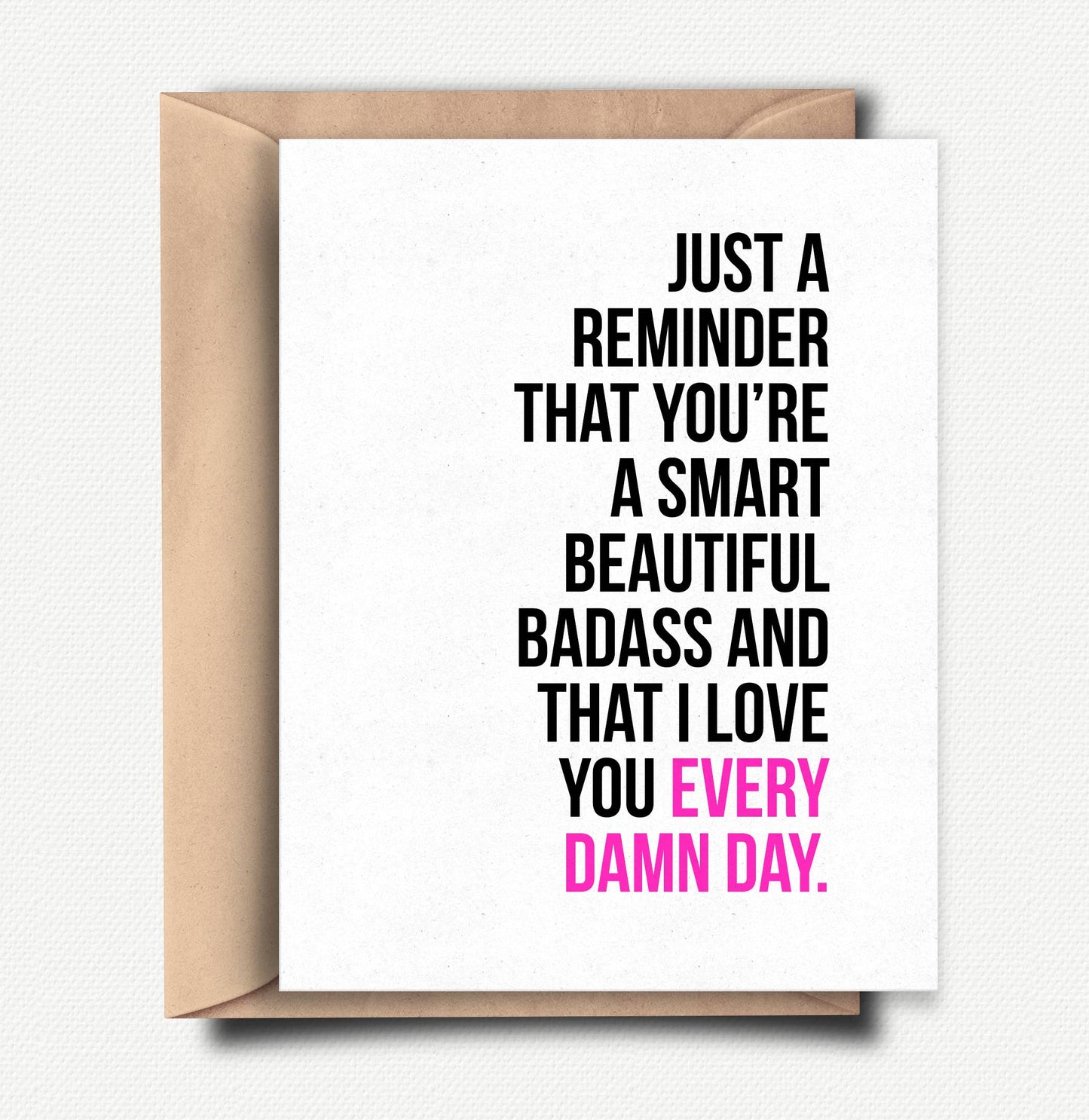 Funny Valentines Day Card - Anniversary - Badass Love Card