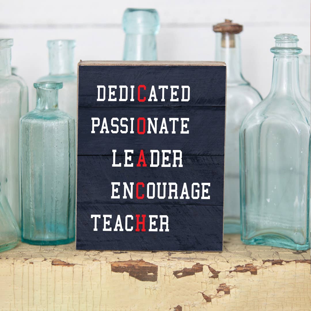 Coach Decorative Wooden Block