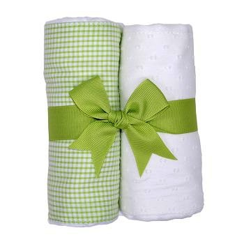 White Lamb Set of Two Burp Cloths