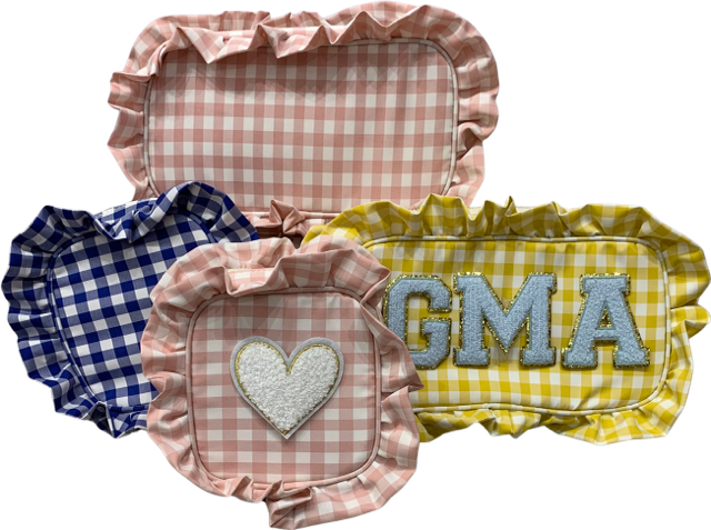 The Rachel Ruffle Gingham Bag