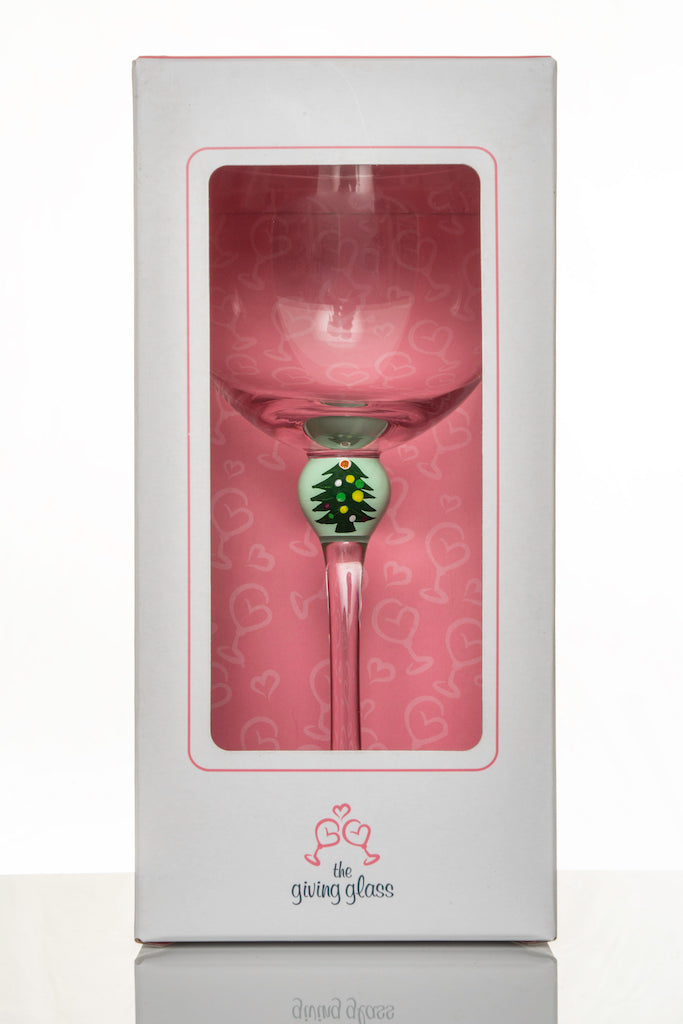 The Giving Glass - Christmas Tree Wine Glass