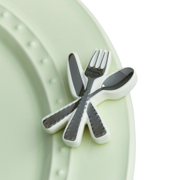Nora Fleming Minis-Bon Appetit-Utensils