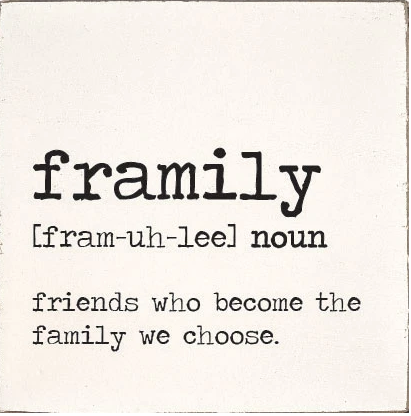 Rustic Square Block- Framily Definition