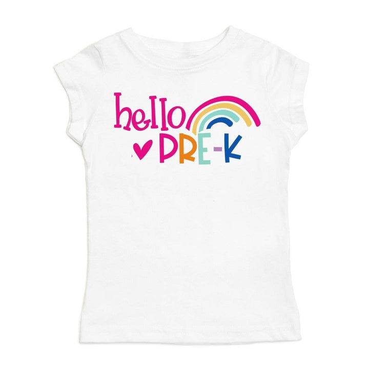 Hello Pre-K Short Sleeve Shirt - Back To School Kids Tee