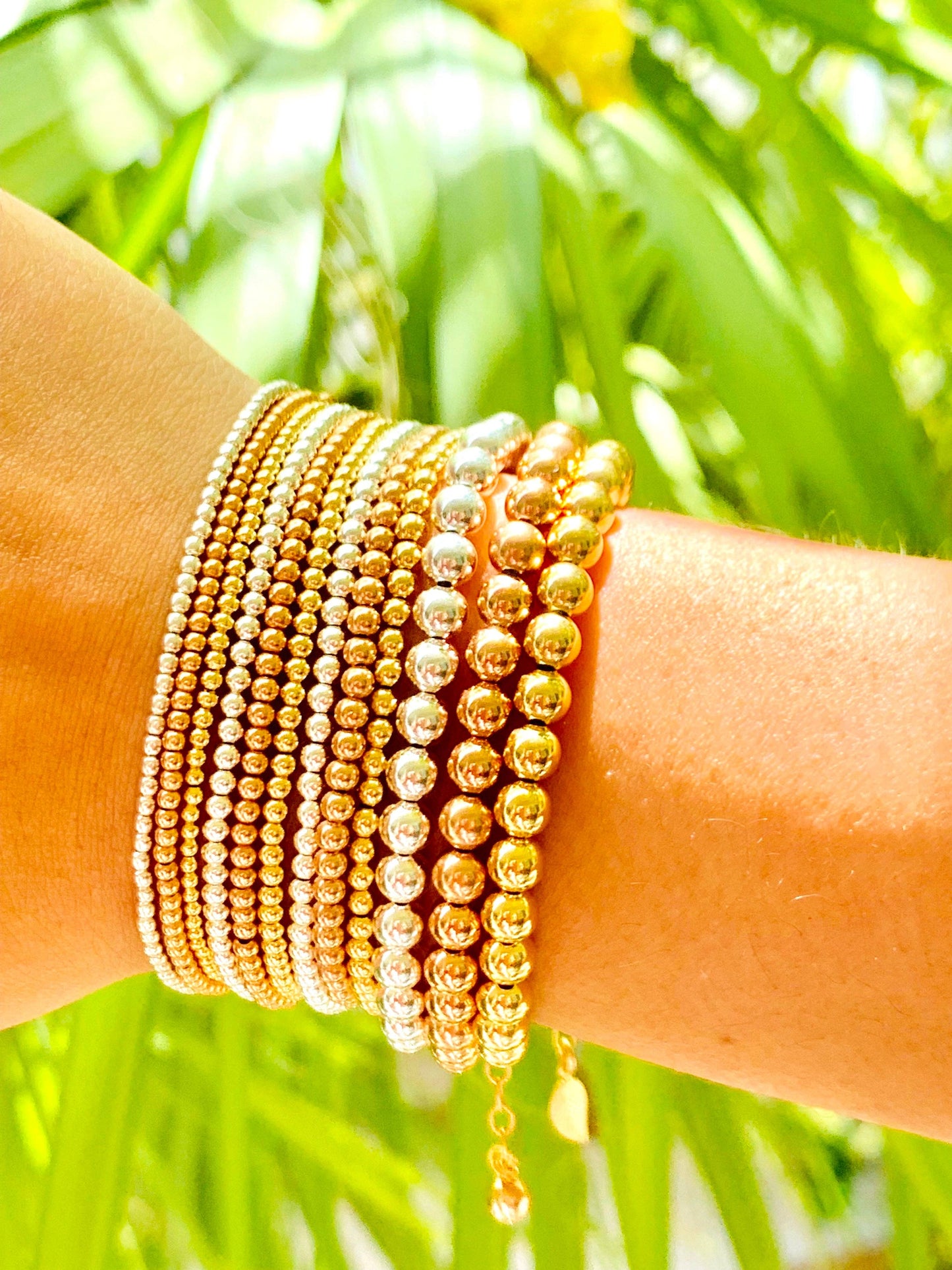 Classic 6mm Ball Bead BRACELETS - STRETCH