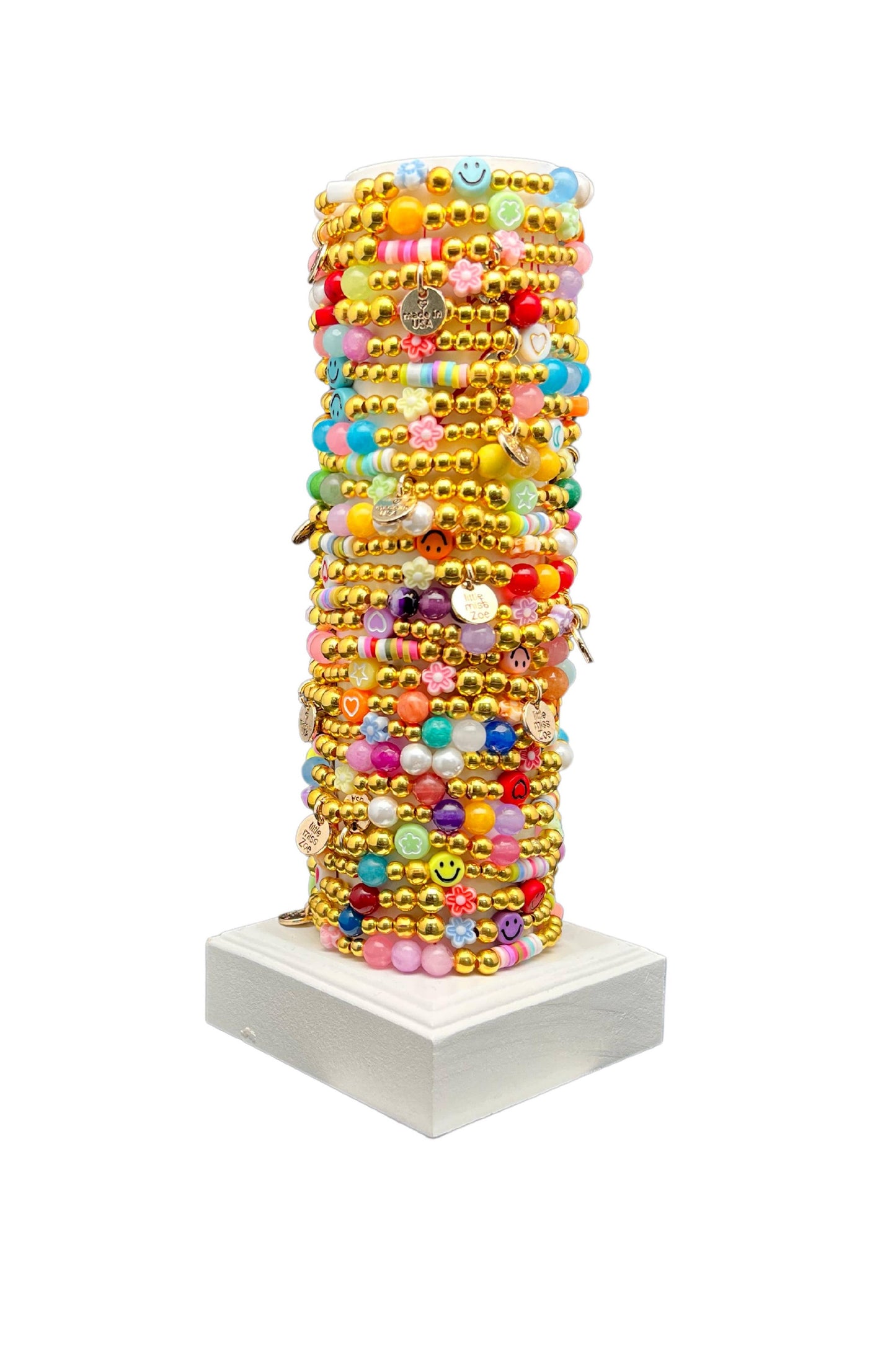 Mix Media Kids Bracelet Tower - GOLD