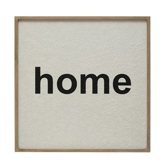 Home Wood Framed Wall Decor