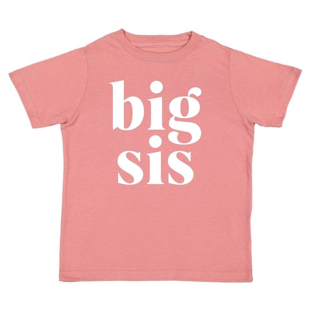 Big Sis Short Sleeve Shirt - Dusty Rose