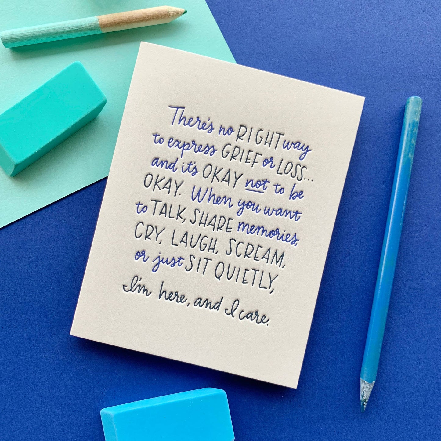 No Right Way to Grieve - Sympathy card