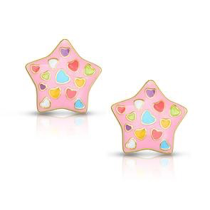 PUFFED STAR STUD EARRINGS