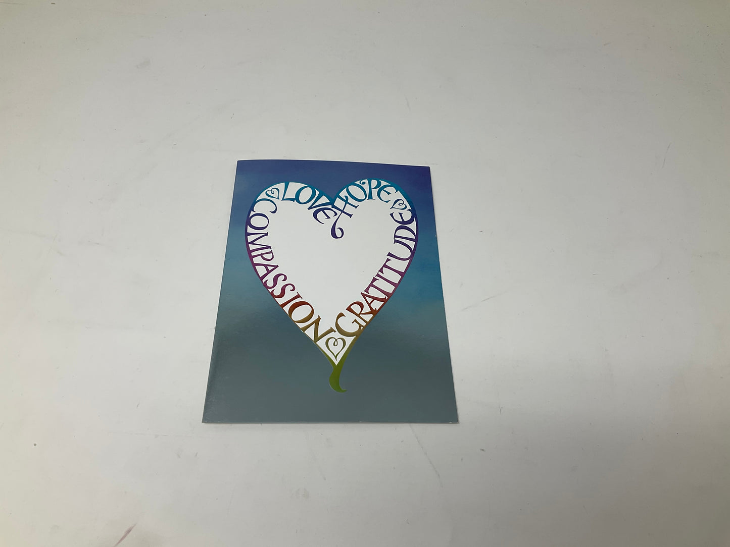 Love Hope Gratitude Compassion Card