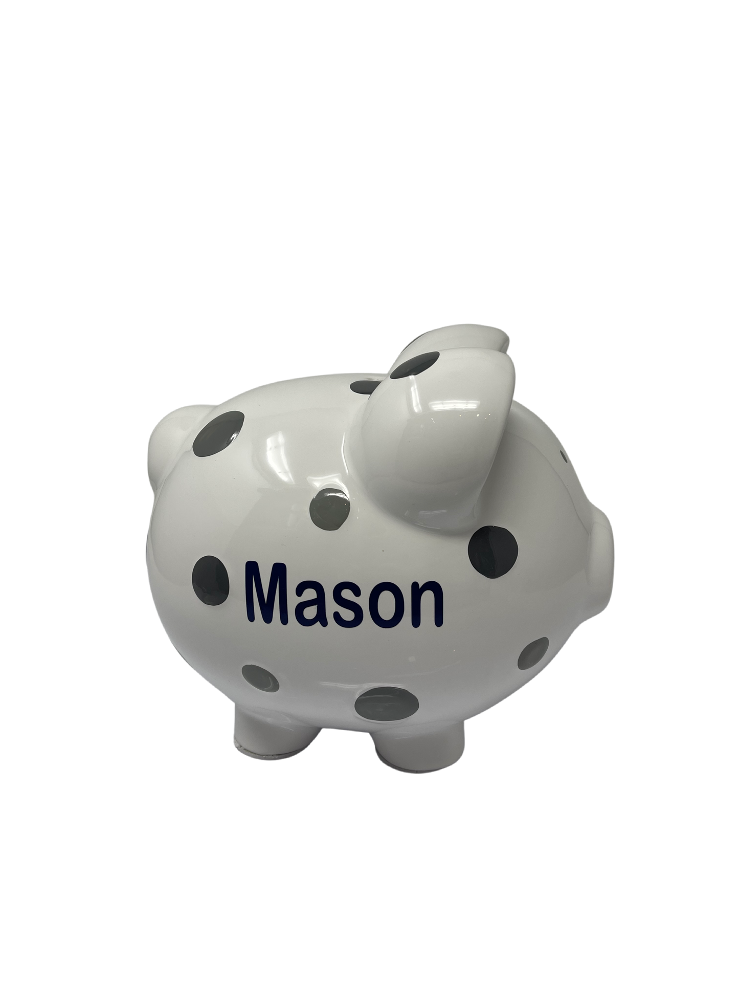 Personalized Polka Dot Piggy Bank
