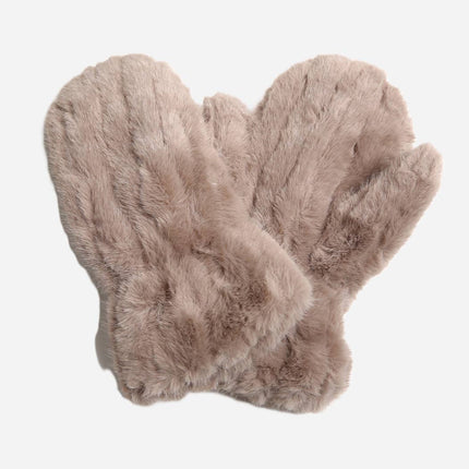 Faux Fur Mittens