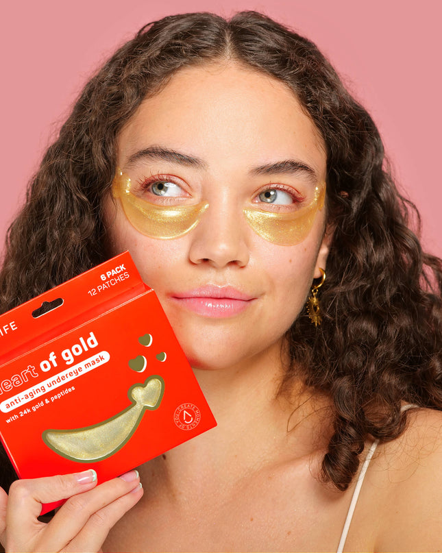 Valentines' Day Heart of Gold Anti-Aging Undereye Masks