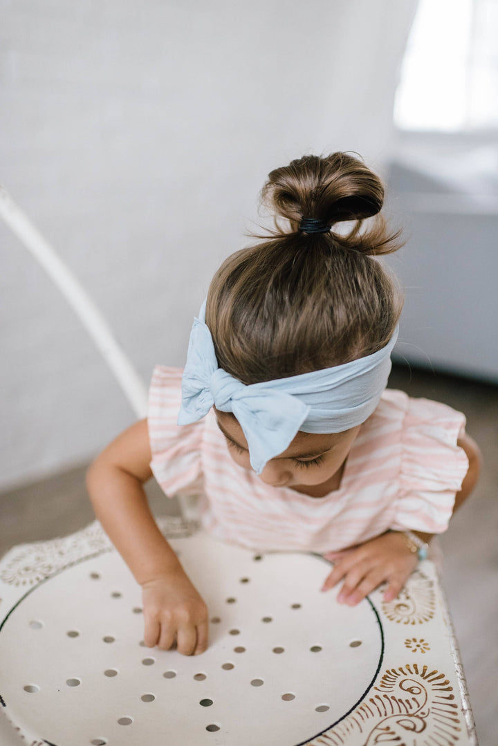 THE THREE AMIGAS: chambray+navy dot+cherry