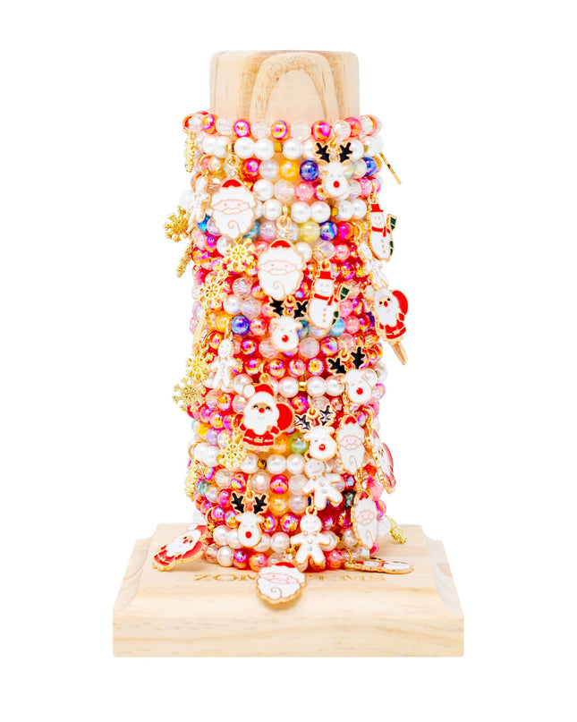 Christmas Holiday Stretchy Bracelet Tower