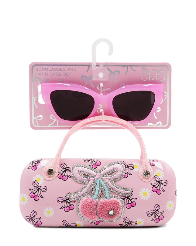 Cherry Bow Case and Sunglasses