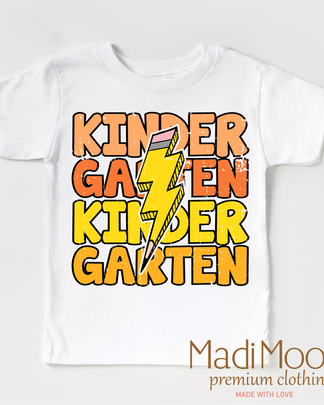 Kindergarten Lightning Bolt Shirt - School Shirt