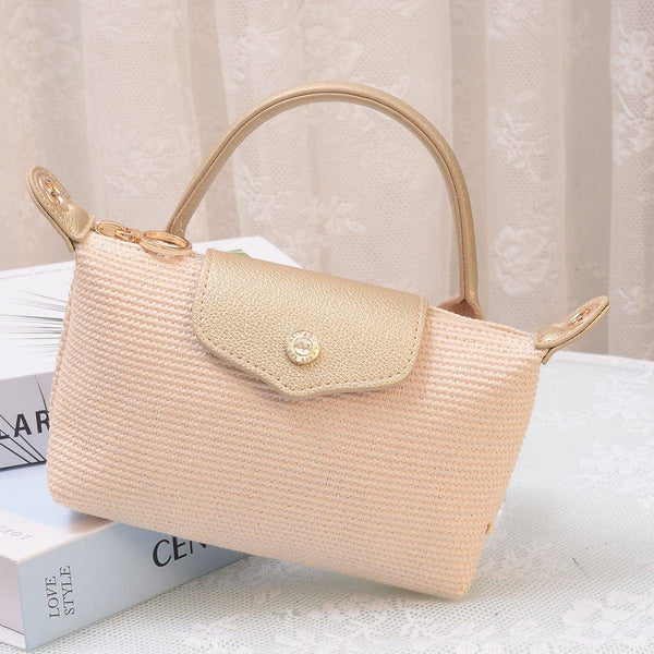 SC781 Lacey Straw Mini Crossbody Bag