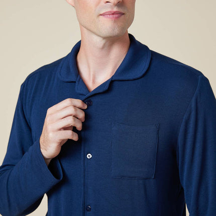 Notch Collar PJ Set in Supremely Soft Ribbed Modal