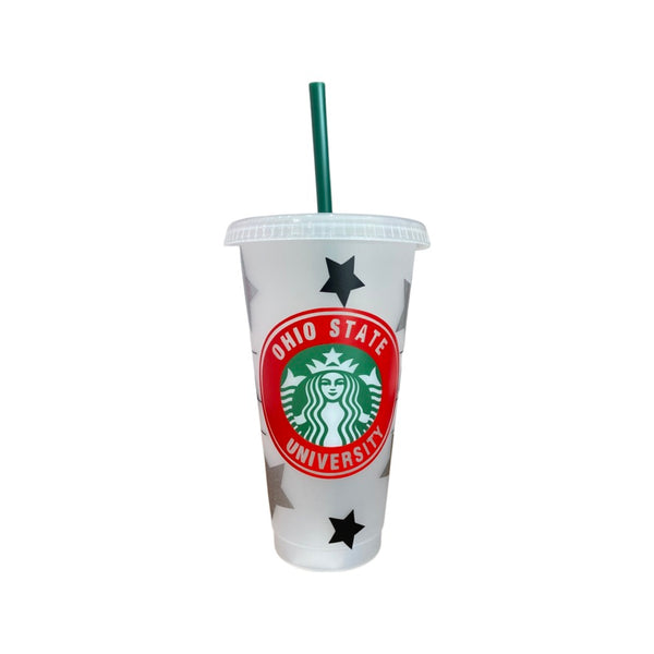 24oz Personalized College Starbucks Cold Cups