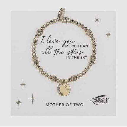 Moon and Stars Bracelet-Mother of Two