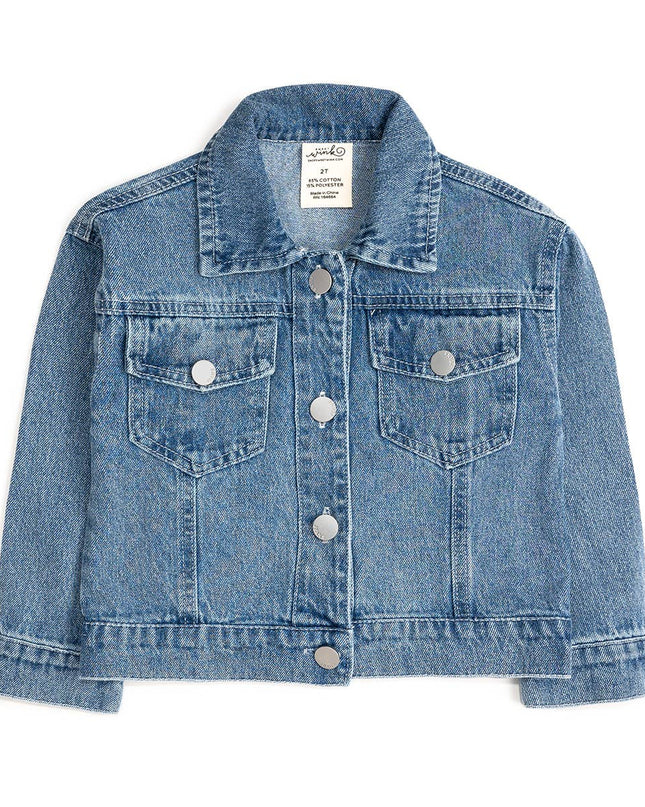 Gingham Bow Patch Denim Jacket - Western Apparel