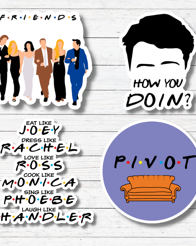 Friends Group Sticker/Magnet- Friends: Glossy vinyl