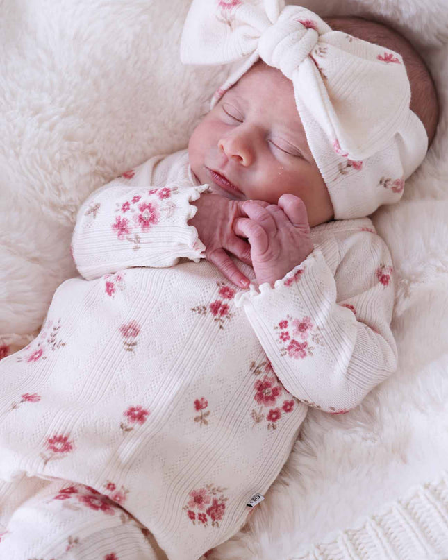 2pc Pointelle Crossover Top & Bottom | Precious Posies
