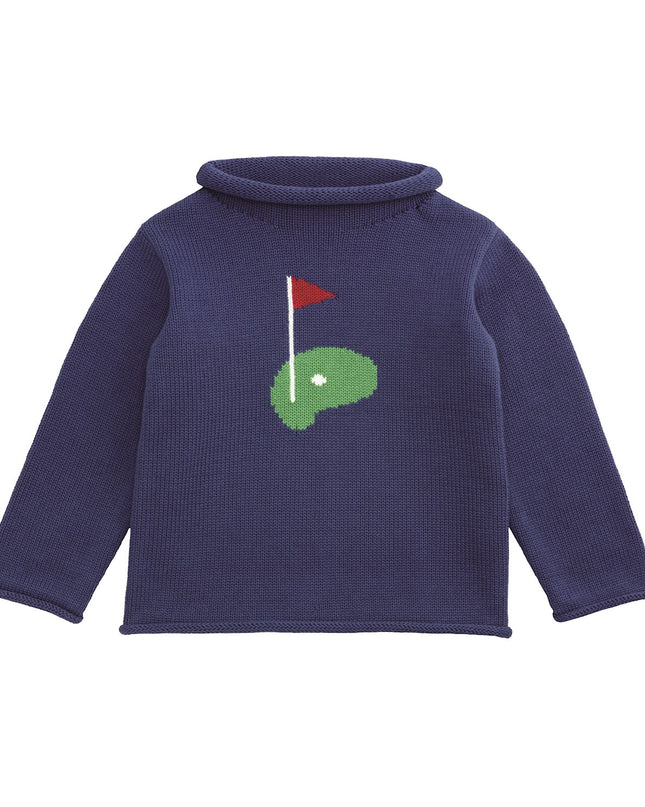 Golf Navy Rollneck Sweater
