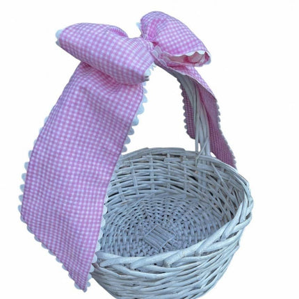 Custom Gingham Bow with Trim
