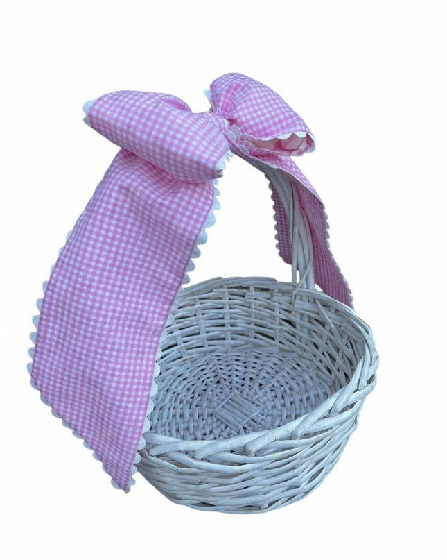 Custom Gingham Bow with Trim