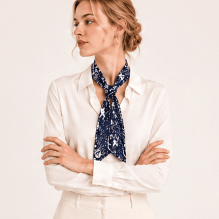 WLLS304 Bandana Skinny Scarf