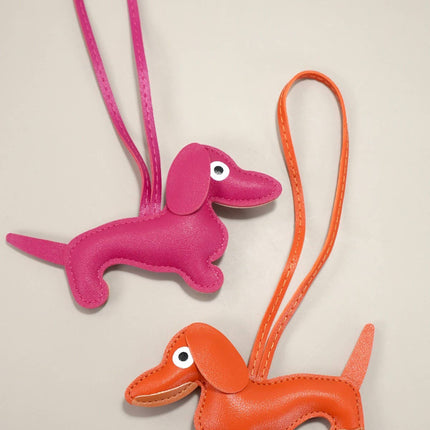 TRENDING VEGAN LEATHER DOG BAG CHARM KEYCHAINS | 40KC112