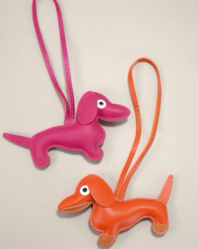 TRENDING VEGAN LEATHER DOG BAG CHARM KEYCHAINS | 40KC112