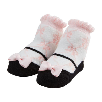 Mud Pie Pink Bow Mary Jane Socks - Size 2