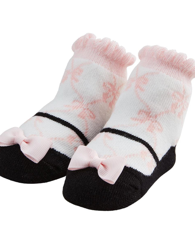 Mud Pie Pink Bow Mary Jane Socks - Size 2