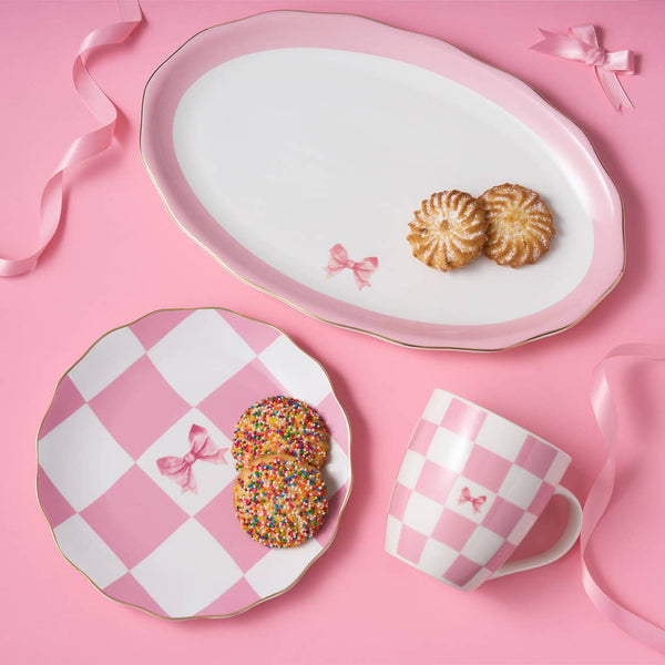 Coquette Pink Bow Platter