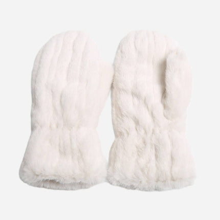 Faux Fur Mittens