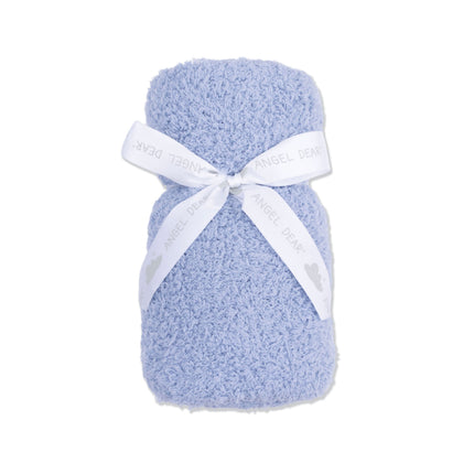 Chenille Stroller Blanket Dusty Blue 30X40