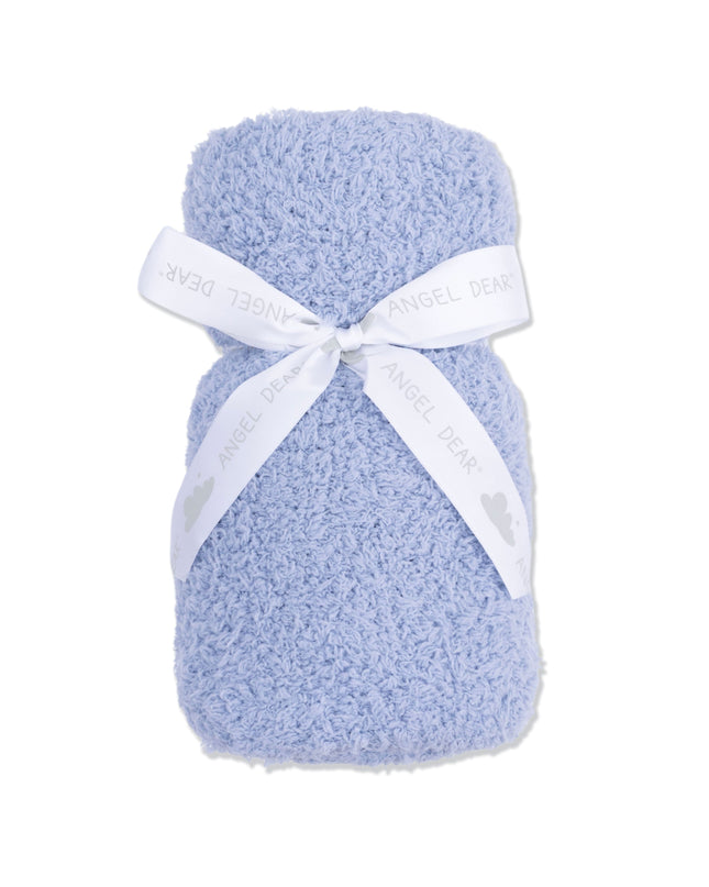 Chenille Stroller Blanket Dusty Blue 30X40