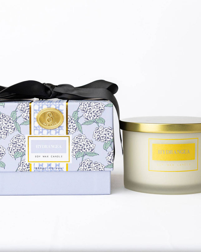 Hydrangea 3-Wick Boxed Soy Wax Candle