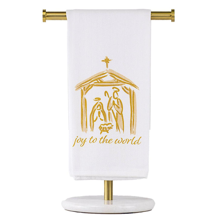 Joy To The World Nativity Hand Towel